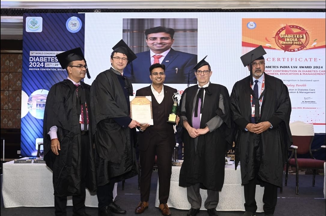 Dr. Malay Parekh | Shanaya Diabetes & Obesity Center Diabetes-India-2024-Award-for-Diabetes-Awareness